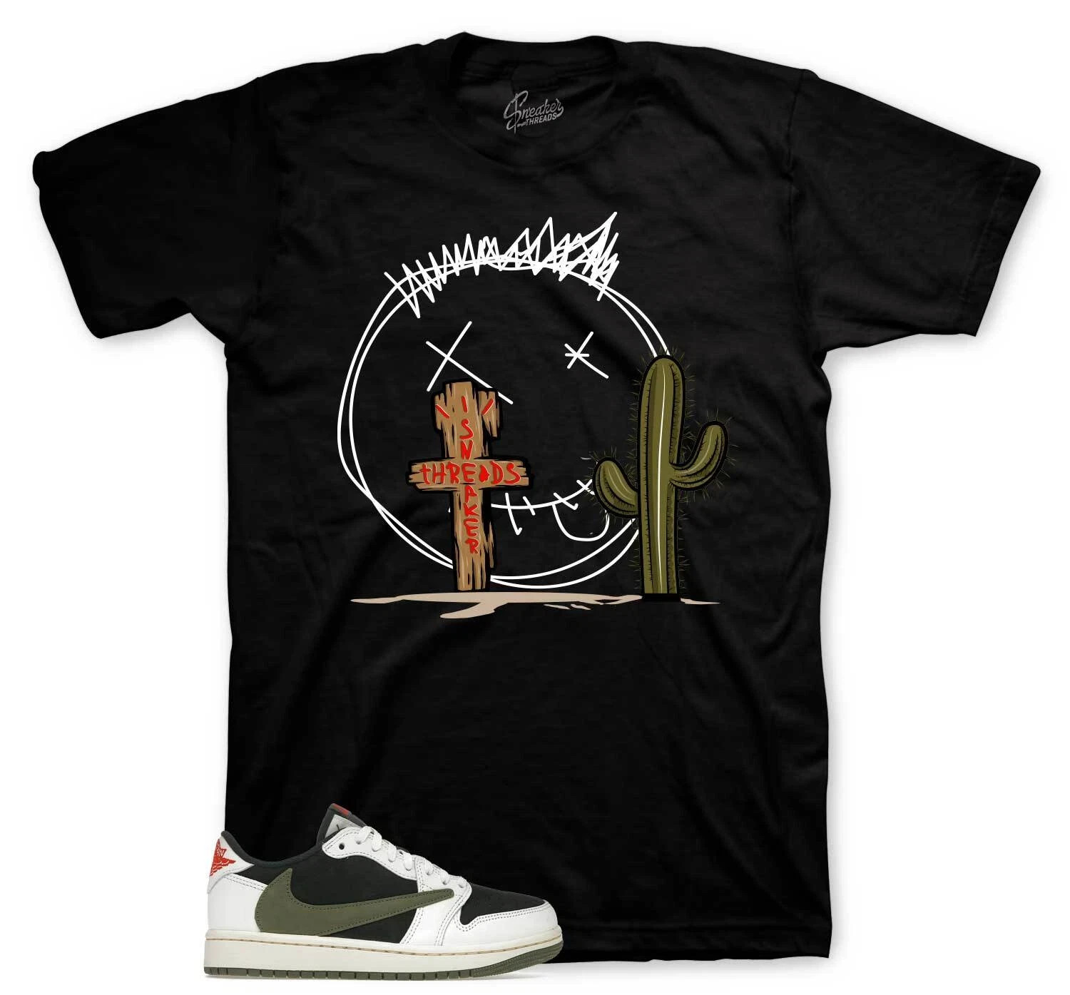 Olive Sneaker T Shirt ST Cactus Streetwear Graphic Tee Unisex