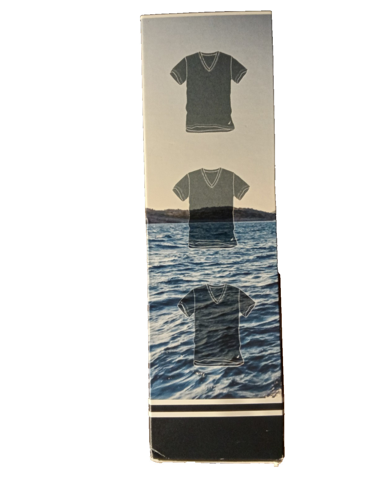 Nautica Cotton V-Neck T-Shirts • 3 Pack White • Men's "S" 34-36 gallery