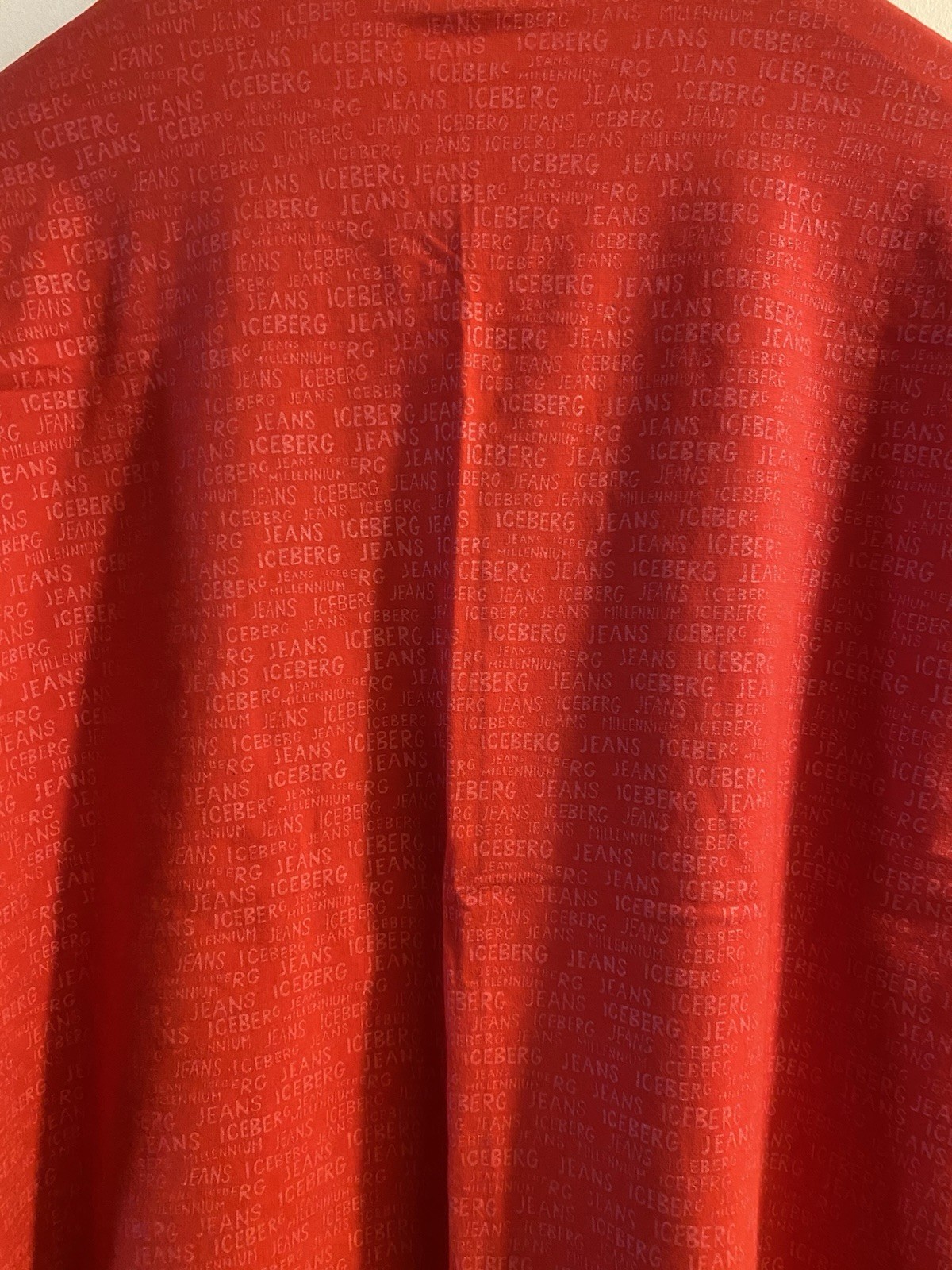 Red Iceberg Jeans Long Sleeve Shirt XXXL Good Condition gallery