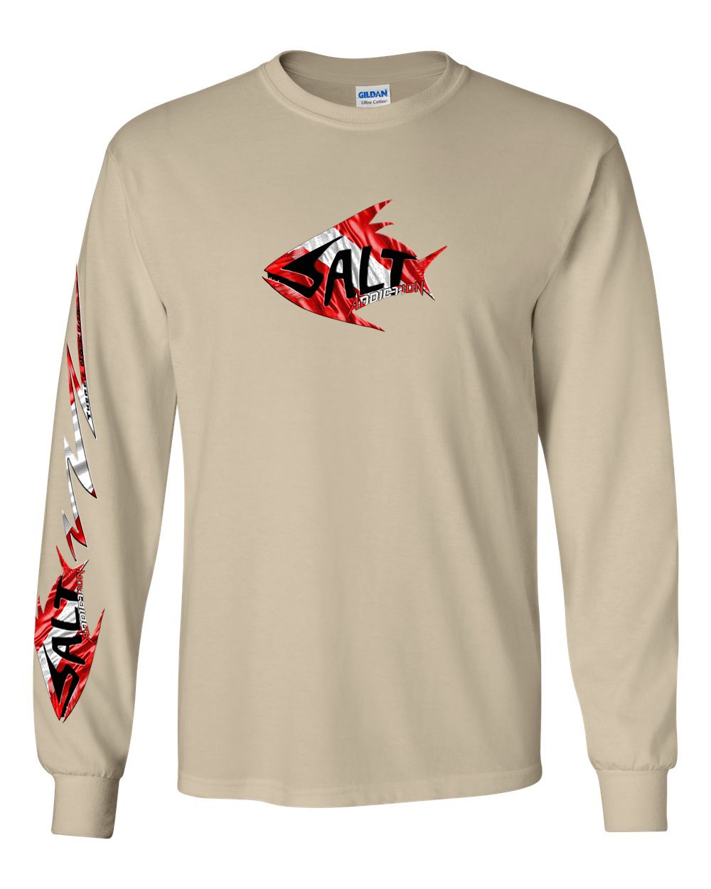 Salt Addiction Dive Flag Logo Fishing T shirt Ocean Cotton gallery