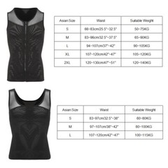 Men Gynecomastia Pre-Surgical Post-Surgical Chest Binder Vest Slimming Shapewear