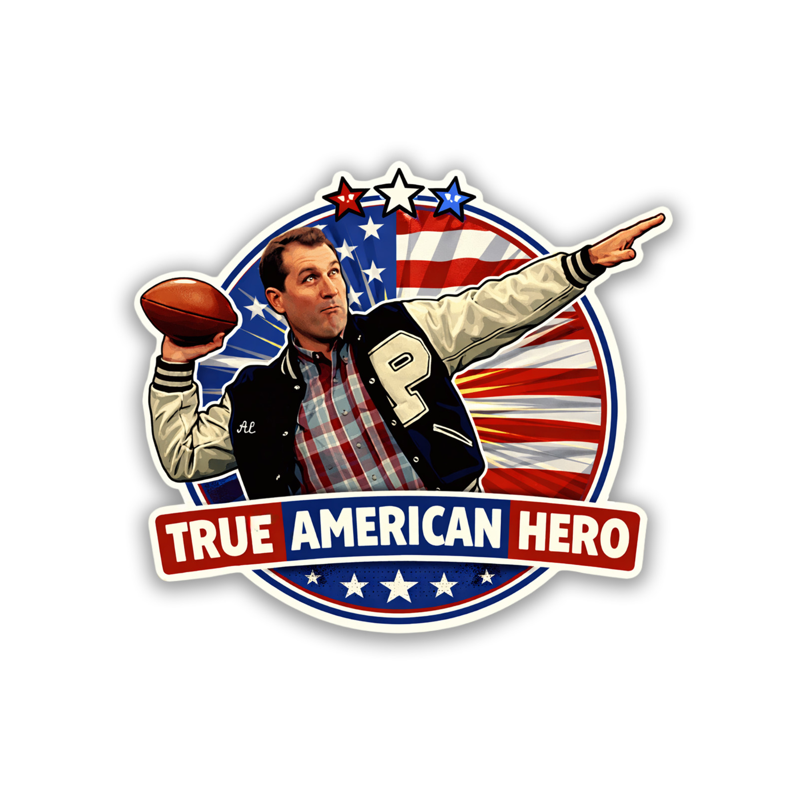 Al Bundy Sticker 4 inch Vinyl Decal Married with Children TV Show Funny