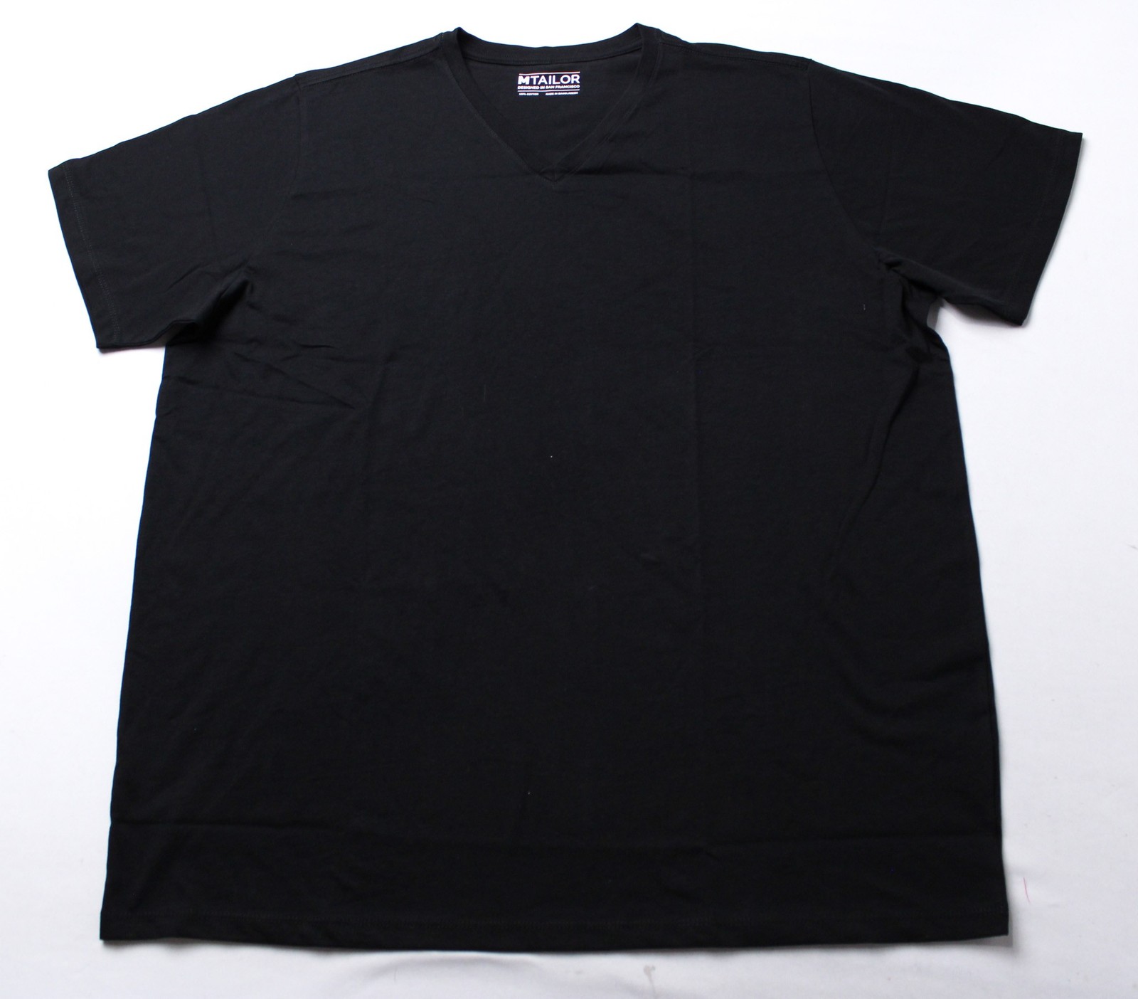 Mtailor Men’s Custom Fitted Tee Shirt Short Sleeves EH6 Black See Description