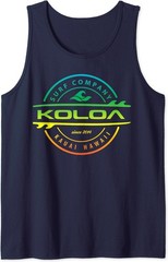 Koloa Surf Multicolor Lightweight Thruster Logo Graphic Tank Top