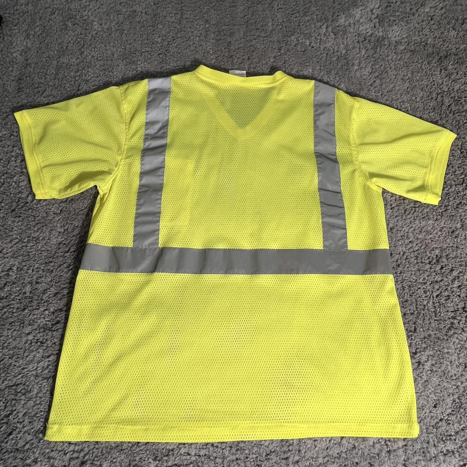 Shirt Mens XL Yellow Hi Vis Reflective Lot Of 2 Classic Industrial Supplies Work gallery