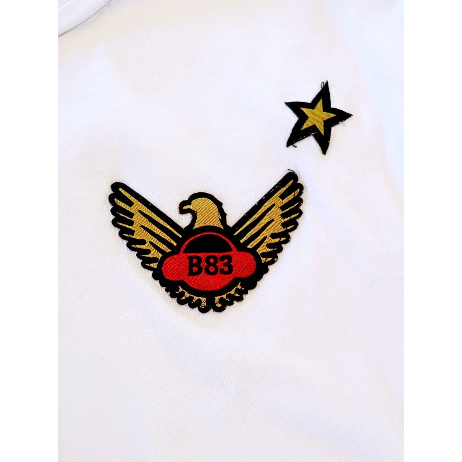 Bullfrog XL New Generation White Houndstooth Patch Graphic T-Shirt Mens Cotton gallery