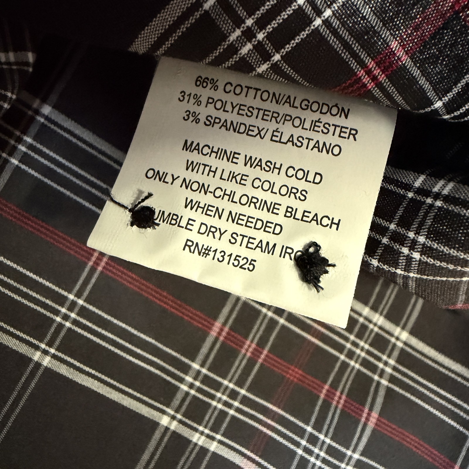 Social Coast Men's Short Sleeve Button-Down Shirt Size S Black Red White Plaid gallery
