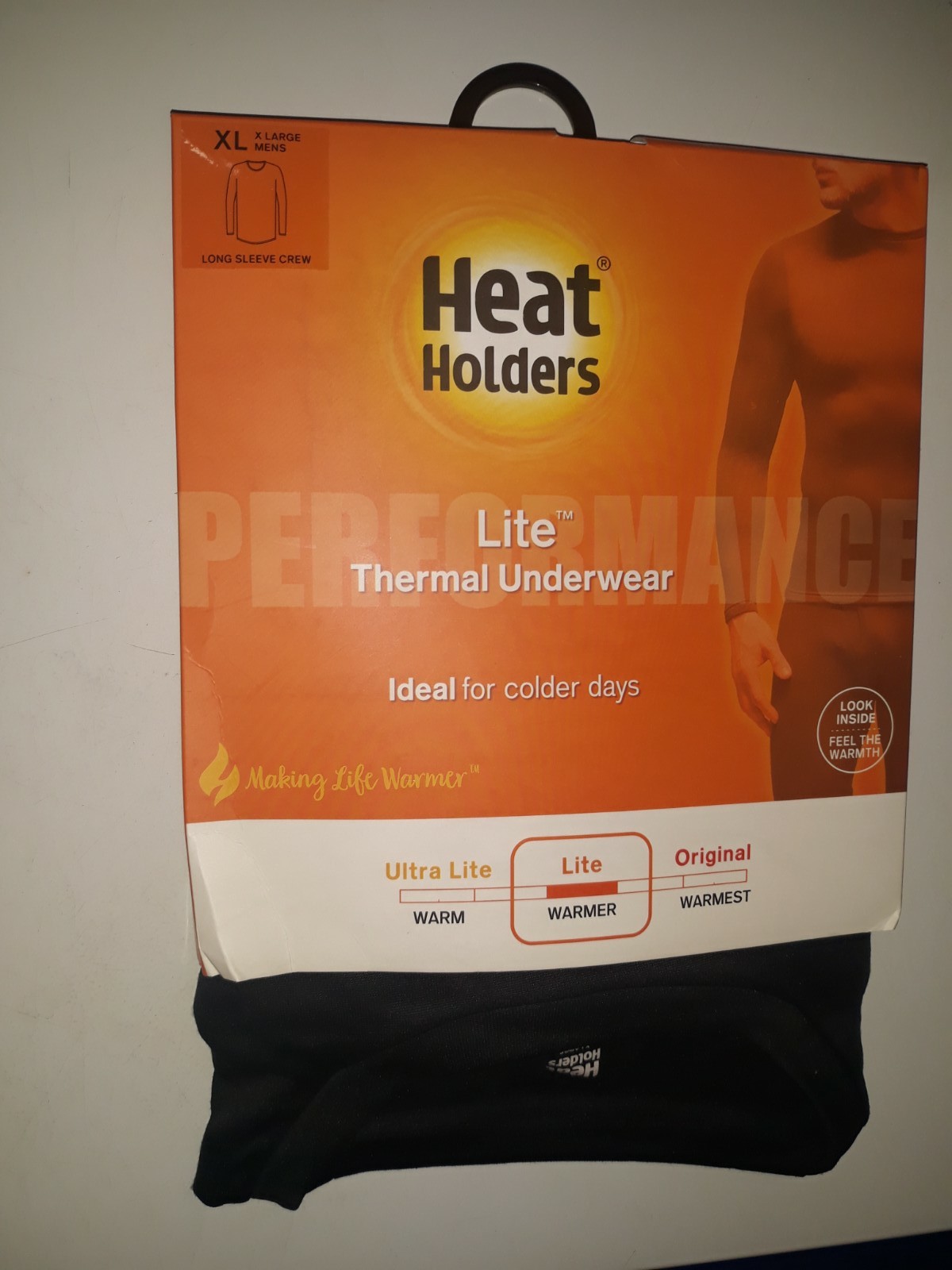 Heat Holders Men's ULTRA LITE Base Layer Top Shirt Black XL / X-LARGE 46/48 NEW gallery