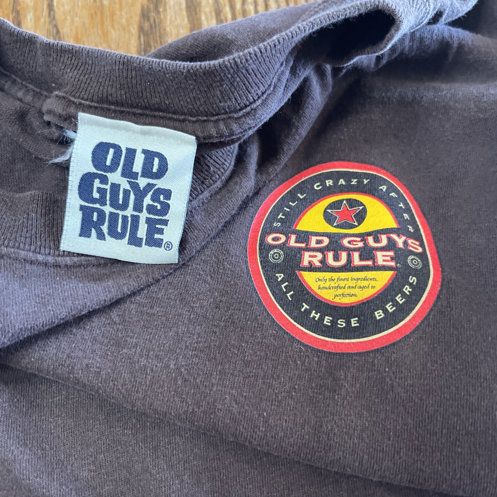 OLD GUYS RULE T-SHIRT Still Crazy After ALL THESE BEERS Men’s L See Measurements gallery