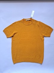 NEW Lorenzoni Italian Orange Short Sleeves Shirt Size XL / 54