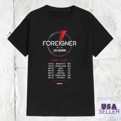 FOREIGNER BAND FEELS LIKE THE LAST TIME FAREWELL TOUR T Shirt Full Size S-5XL