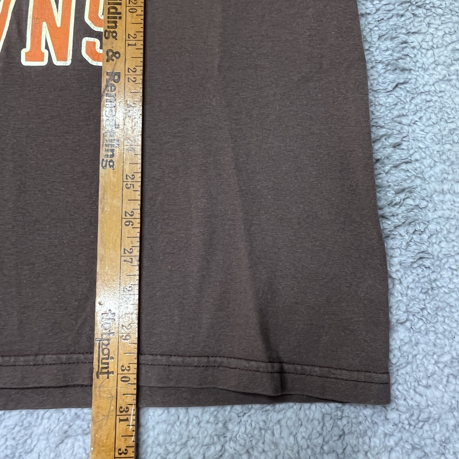 Cleveland Browns T Shirt Vintage 90s Helmet Logo Brown Mens XL? See Measurements gallery
