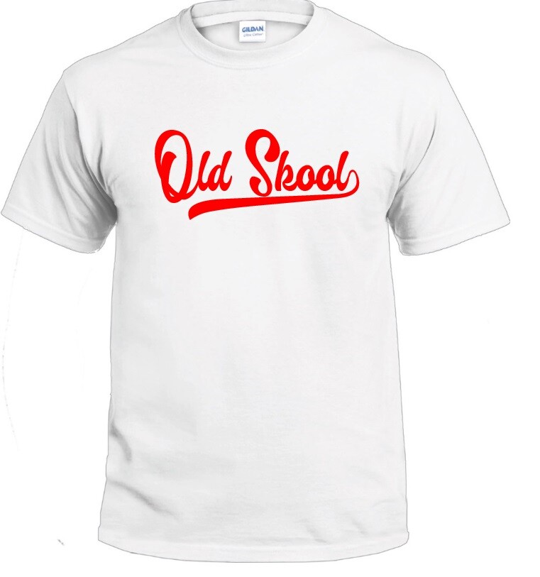 Old Skool Script Tail Shirt School Guys Men Rule Cool Tee All Size & Colors gallery