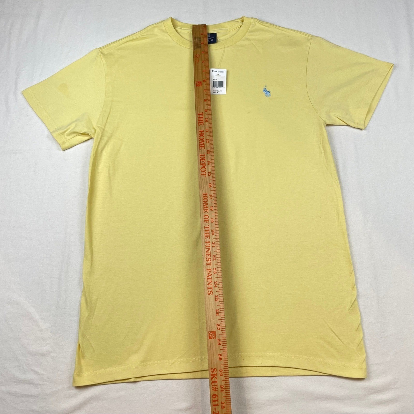 Polo Ralph Lauren Mens T-Shirt Fall Yellow Blue Pony Logo Cotton Tee Small NWT gallery