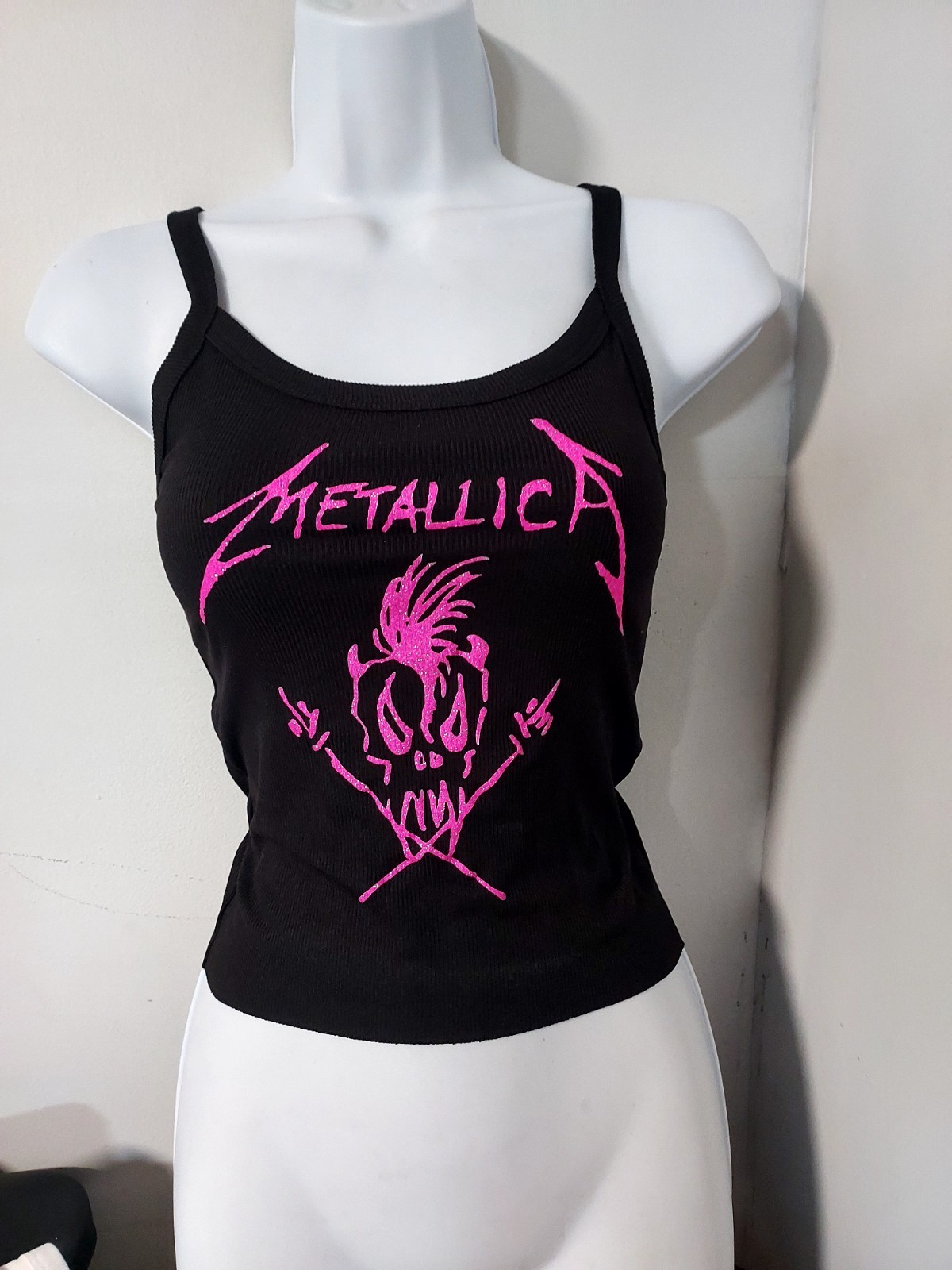 Metallica Tank Top METALLICA crop Top Metallica Cropped Shirt Womens Pick Size gallery