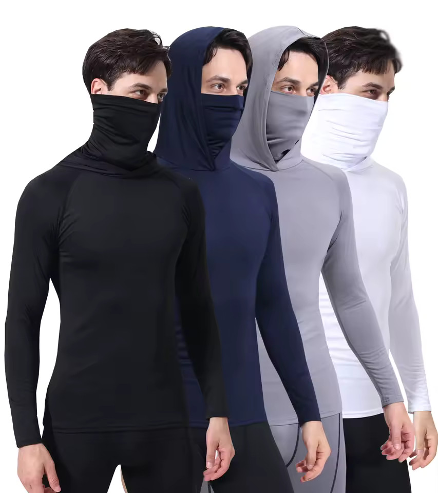 Performance Hoodie Long Sleeve T-Shirts, UPF 50+ Sun Protection Hooded Unisex gallery