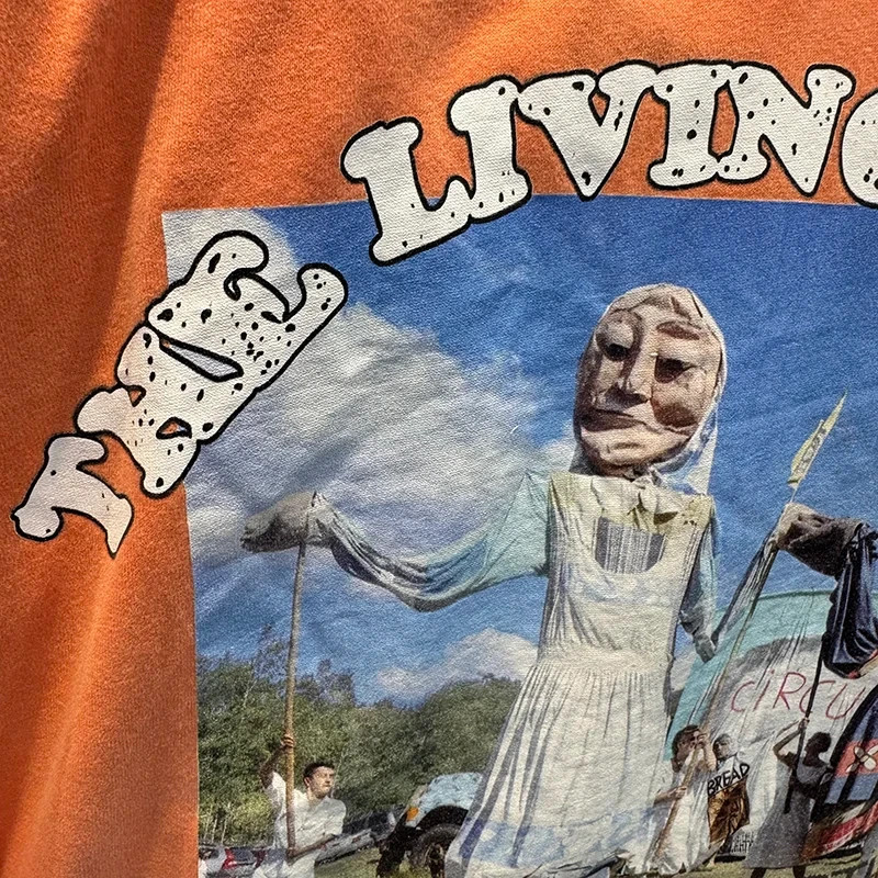 Hollywood Living Theatre Connection Play Jazz Mens Orange Cotton T Shirt gallery