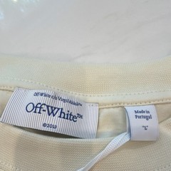 Off-White arrow skate fit tee vanilla ice size large brand new Retail over 350