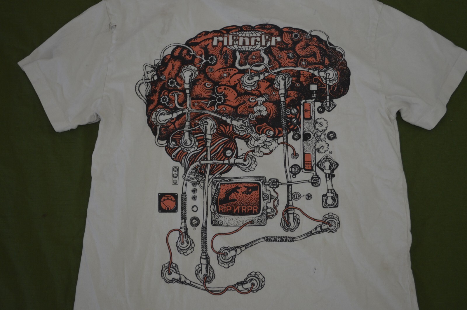 RIP Rapper Hip Hop Rap Tee White T Shirt Size S Made in USA DESTROYED gallery