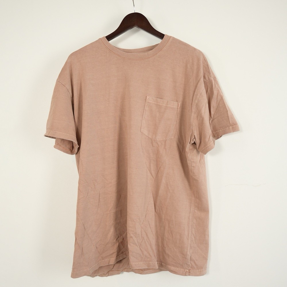 Goodfellow Men’s Xl Light Orange Cotton Short Sleeve Casual T-Shirt w/Pocket