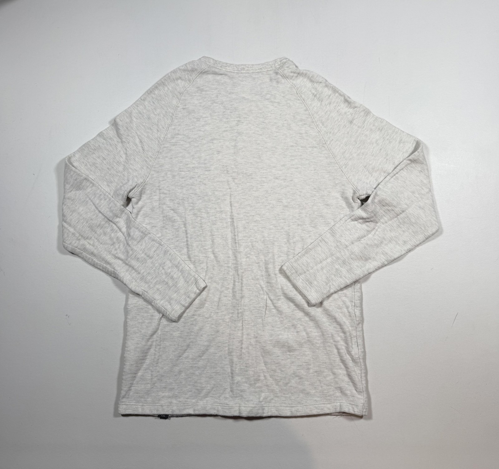 Alpine Design Shirt Mens Large Gray Long Sleeve Henley Tee Herringbone Knit gallery