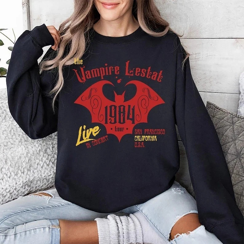 Vampire Lestat 1984 Tour Shirt, Gothic Rock Band Tee gallery
