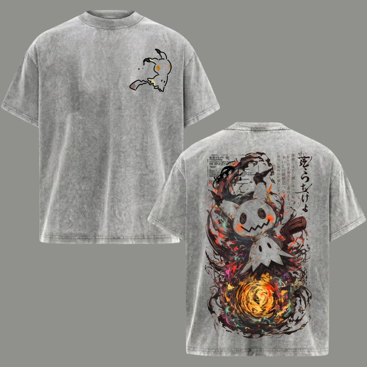 Mimikyu T-Shirt Anime Unisex Oversized Men Top Clothing Gift 2026 Cotton gallery