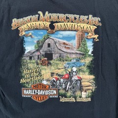 VTG Harley Davidson Graphic Tee Work Sucks Lets Ride Clown T-Shirt Mens XL Black