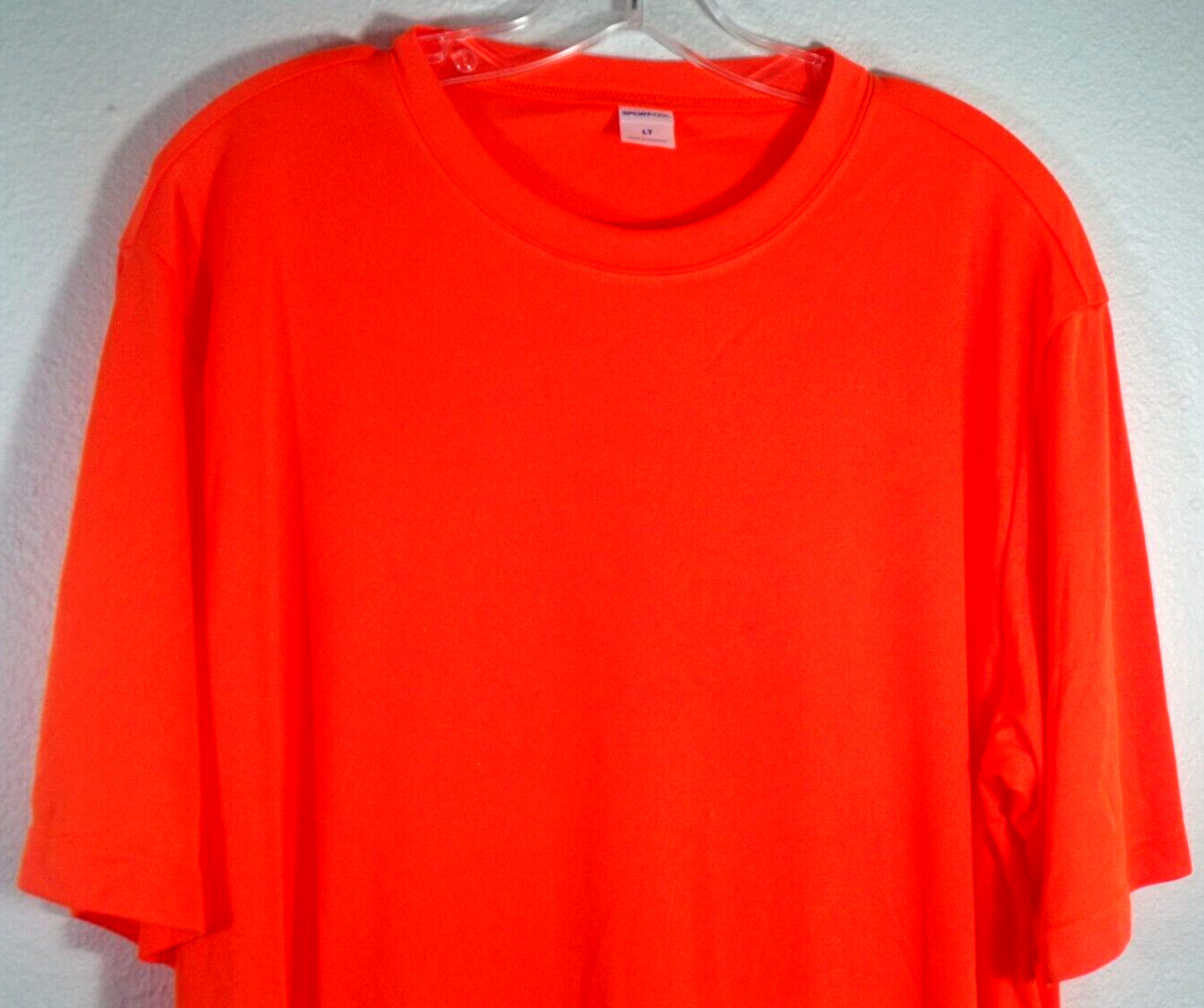 Sport-Tek TST350 Mens Short Sleeve Dri-Fit Large Tall Peformance Orange T-Shirt gallery