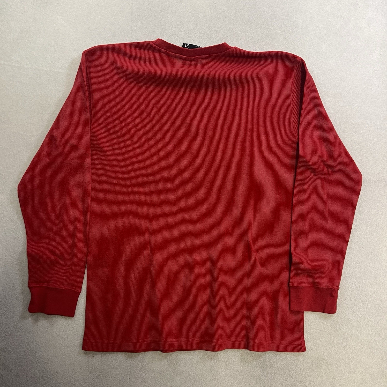 Vintage Southpole Thermal Shirt Mens XL Red Long Sleeve Waffle Knit Y2K Skater gallery