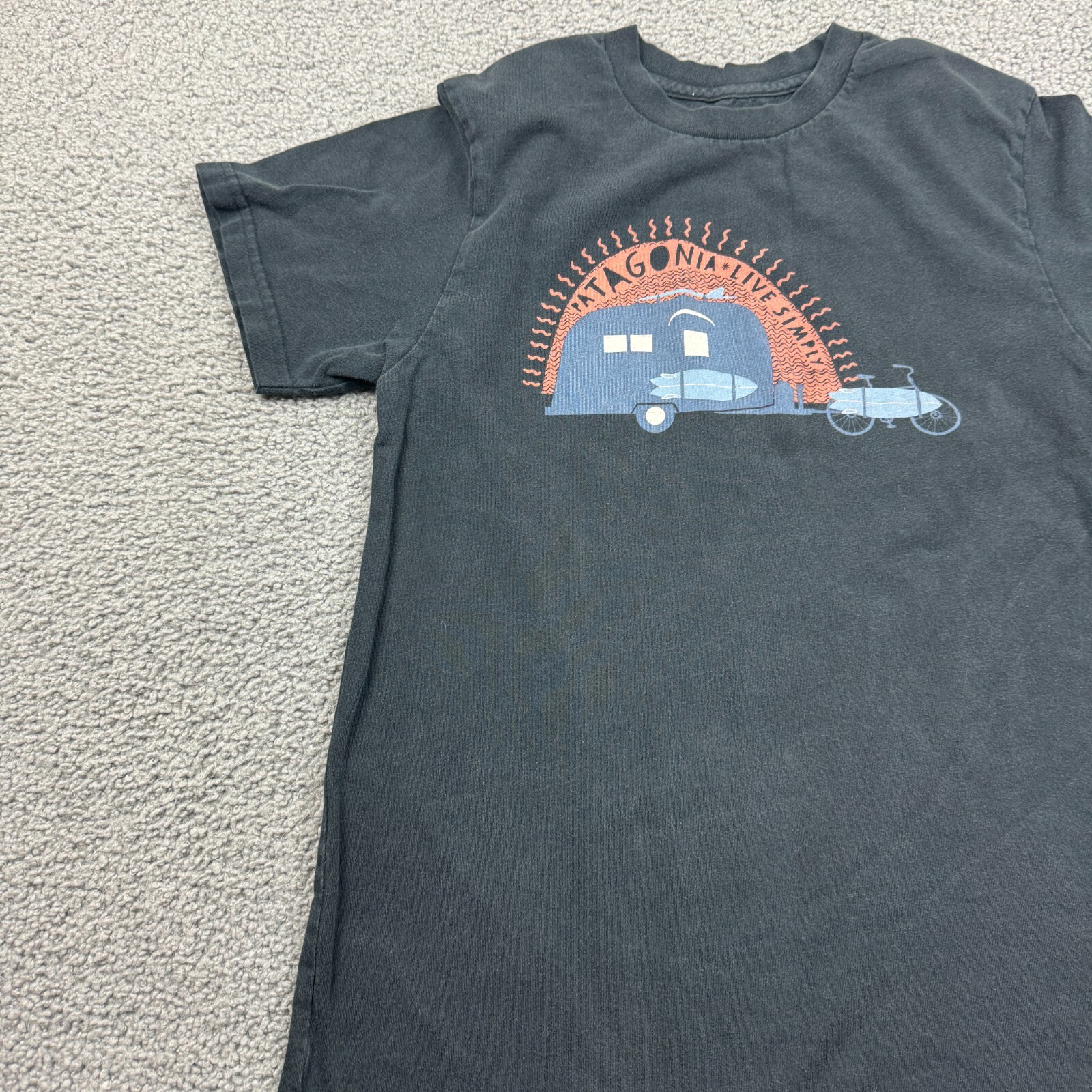 Patagonia Shirt Mens Small Black Lives Simply 100% Organic Cotton Tee Slim Fit gallery