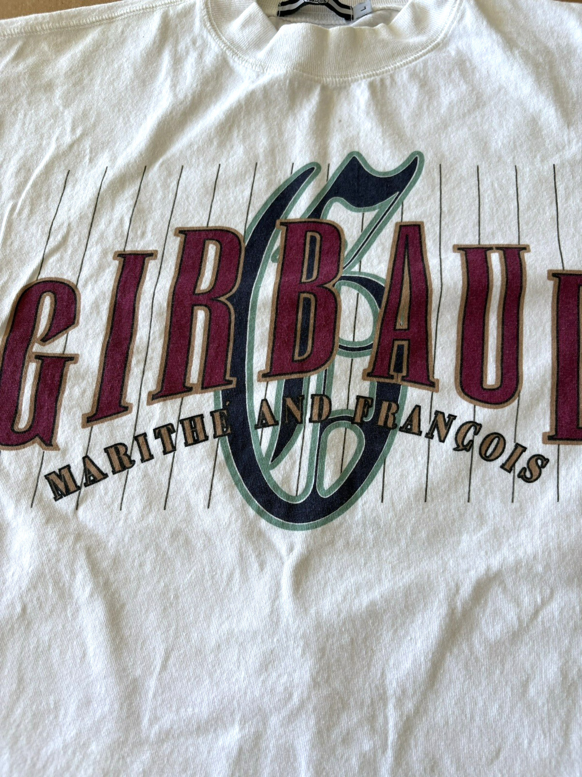 Marithe Francois Girbaud Classic Logo T Shirt White Men's 100 % Cotton Size L gallery