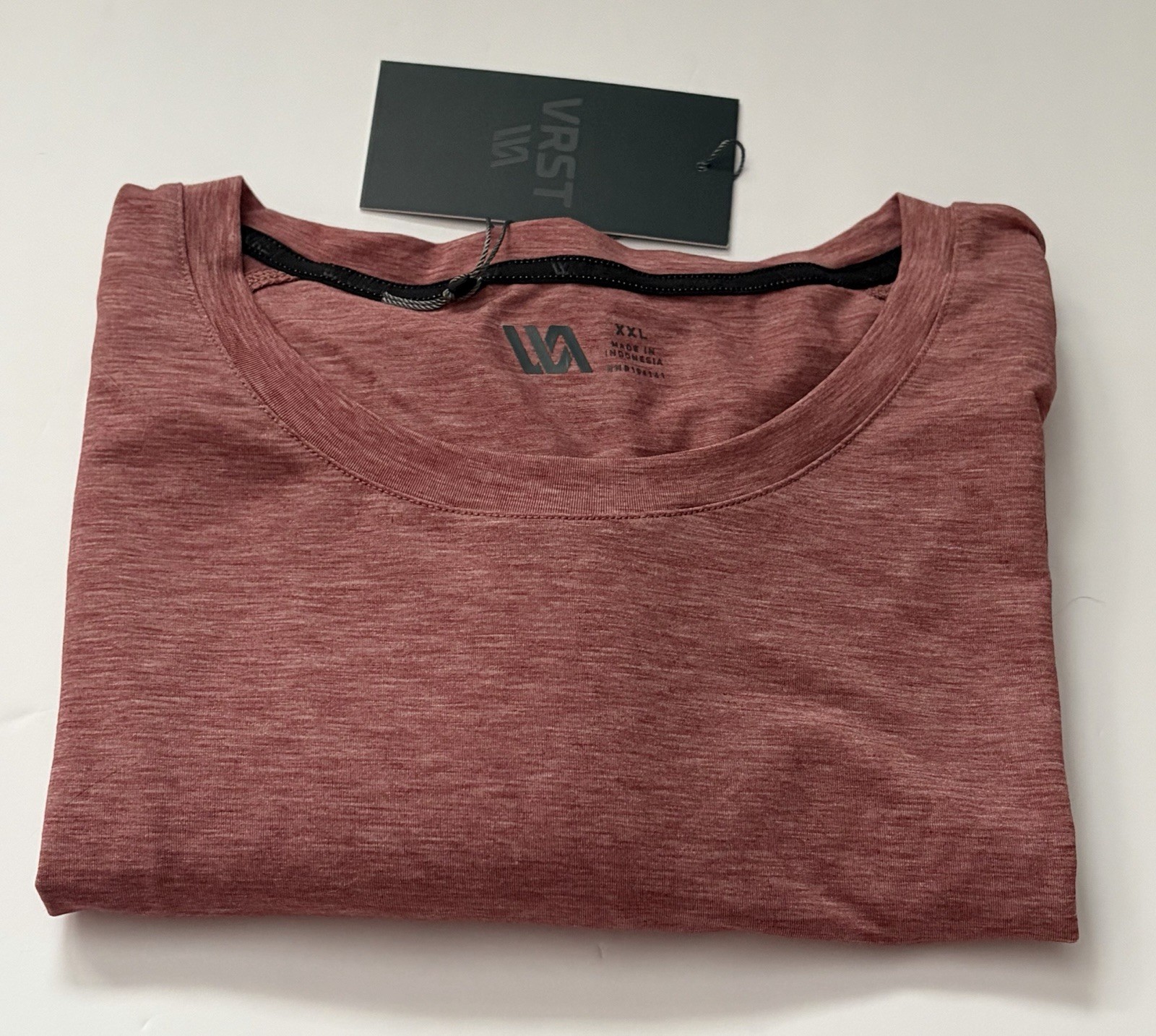 VRST Men’s XXL Icon Short Sleeve Tee Desert Rust Heather gallery