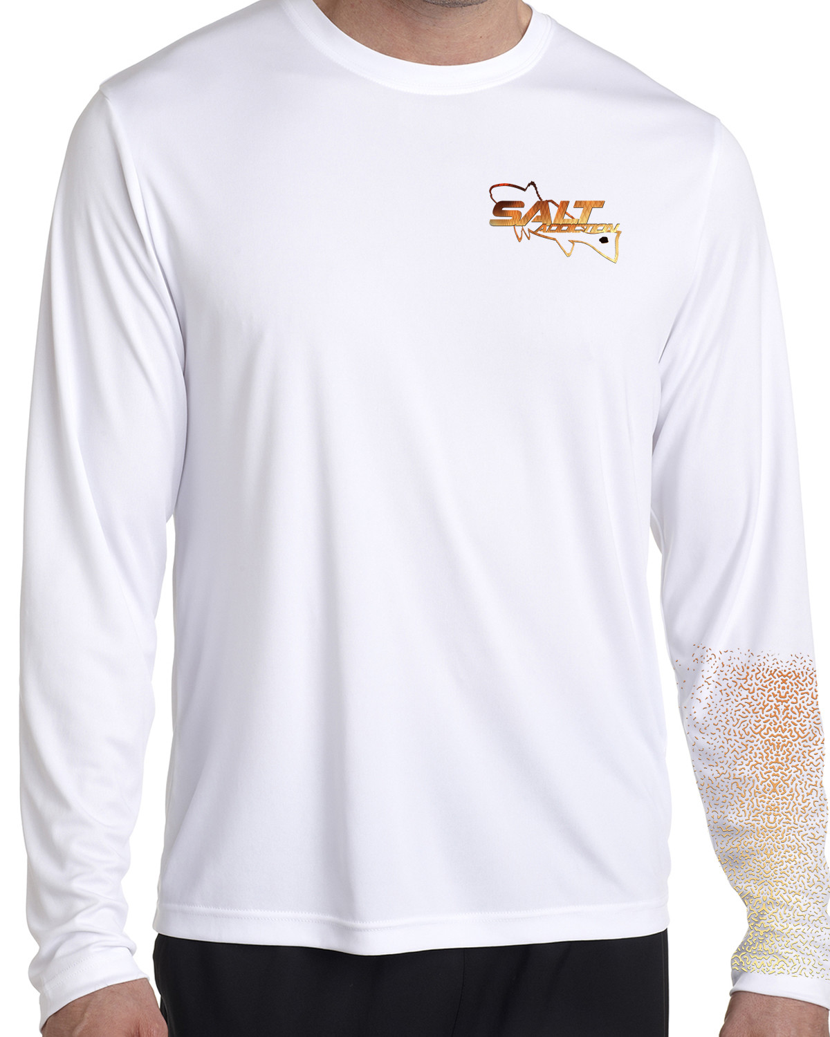 Salt Addiction long sleeve microfiber saltwater fishing t shirt upf 50+ Redfish gallery