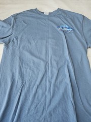 Ford Mustang Blue Delta Pro Weight Double Sided Classic Cars T-Shirt – Large