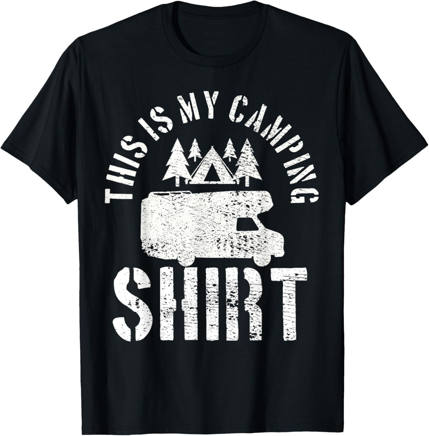 Camping Trailer Camper Van Mobile Home Caravan Motorhome T-Shirt gallery