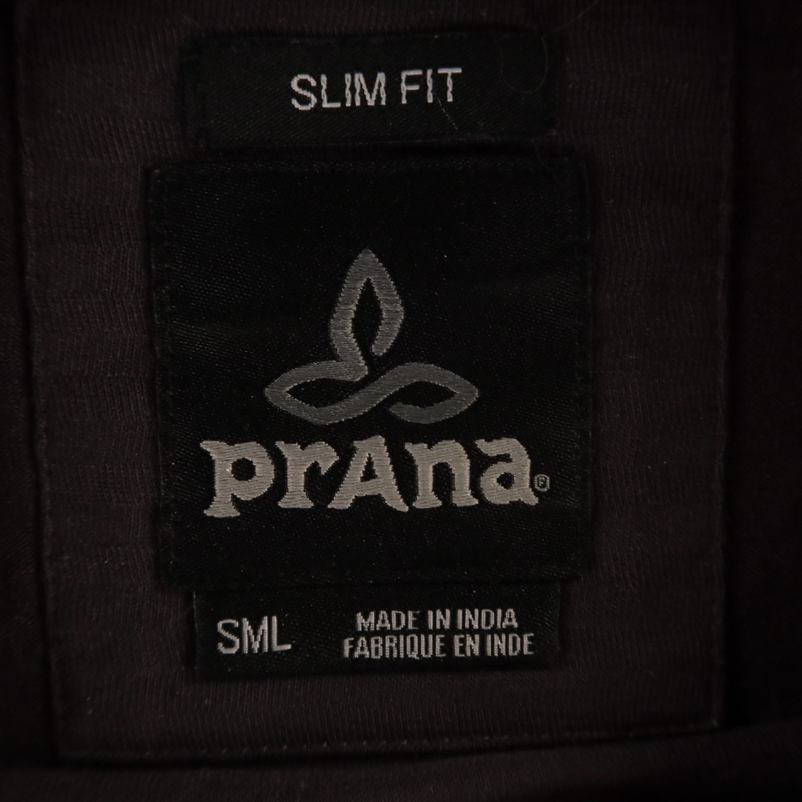 prAna Shirt Mens S Black 100% Organic Cotton prAna Slim Pocket Tee gallery