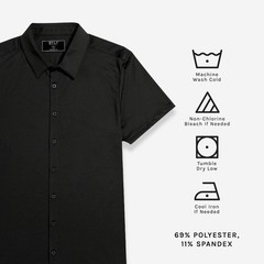 Exec Button Down Men’s Short Sleeve Casual Dress Shirt