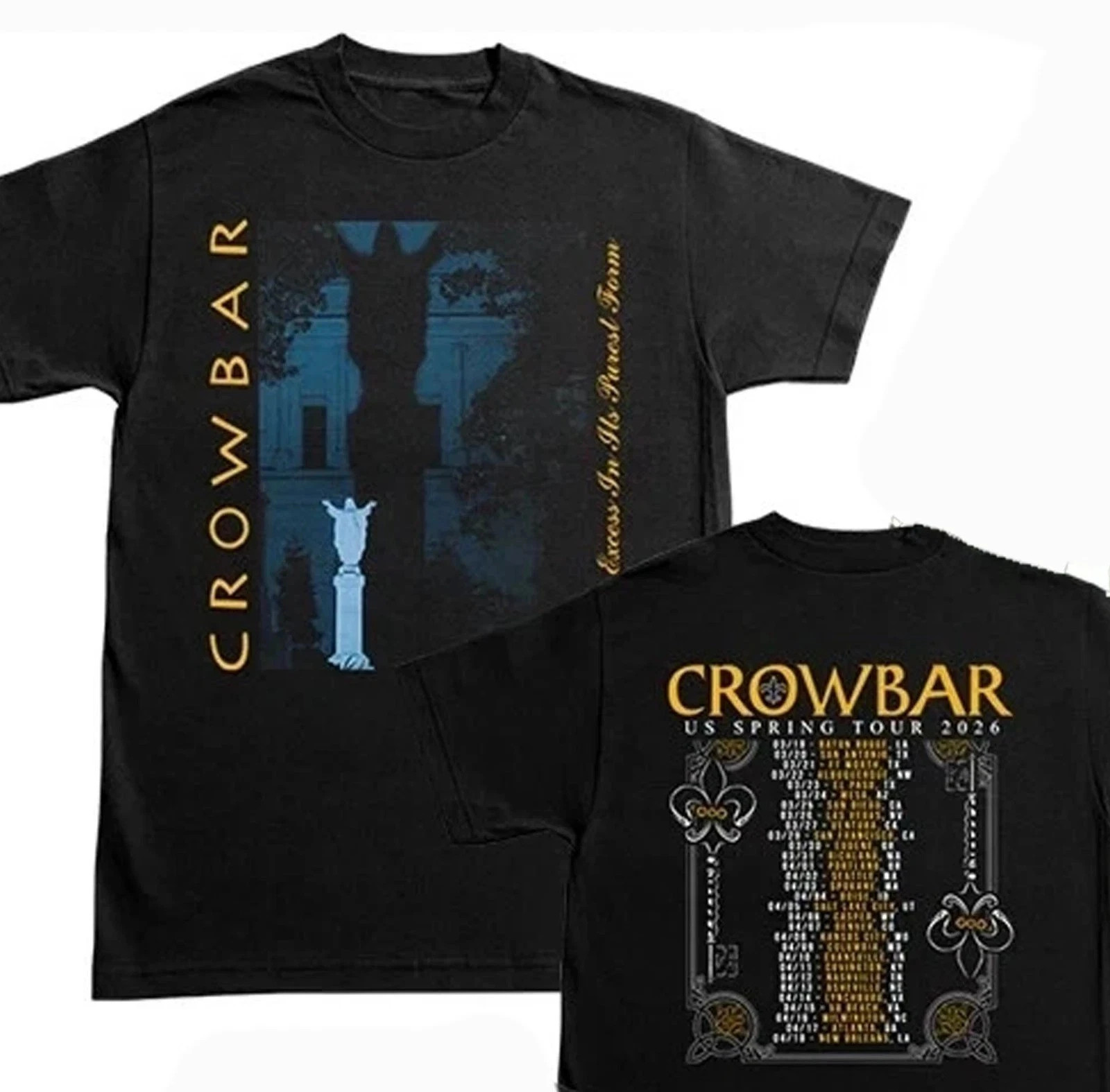 CROWBAR band Tour T-Shirt reprint All size S-5XL all Size gallery
