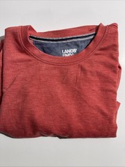 Lands’ End Men’s short sleeve tee size SMALL, Red NWOT