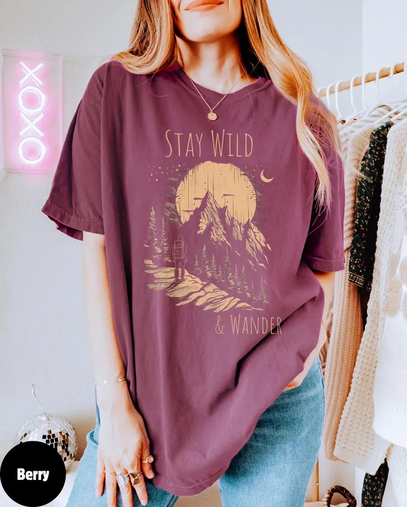 Adventure Comfort Tee Hiking Camping Outdoor Nature gallery