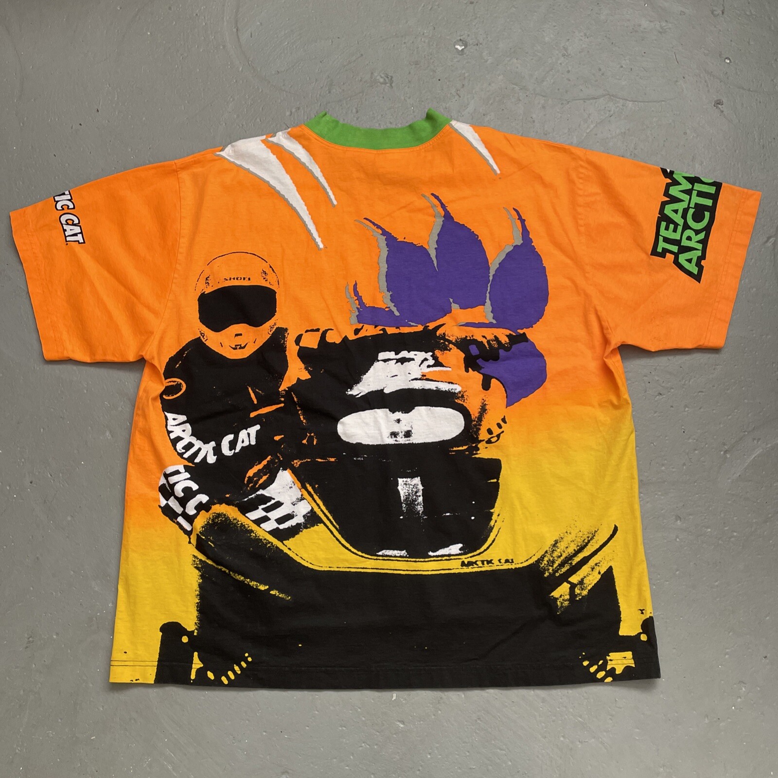 Vintage 1980s-1990s AXO Motocross Arctic Cat Racing All Over Print T-Shirt XL gallery