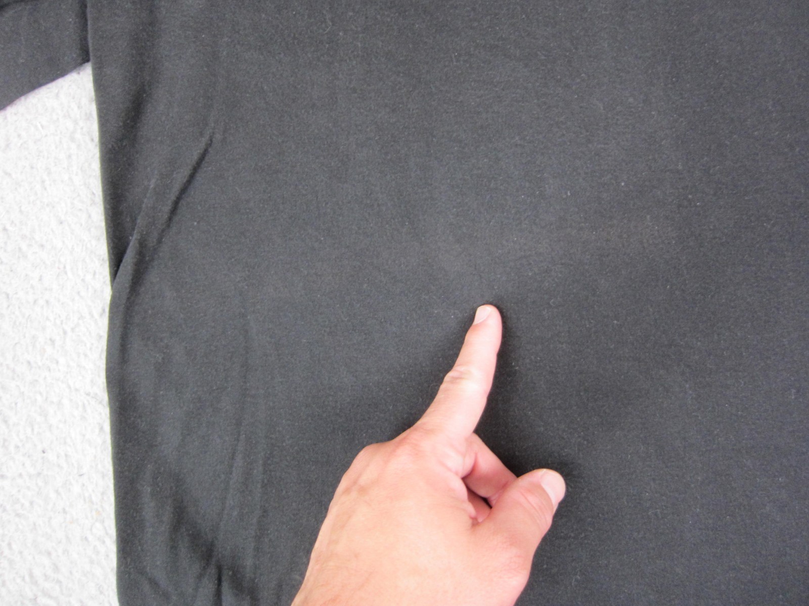 Vintage St Johns Bay Shirt Mens Large L Black Mock Neck Blank Long Sleeve 90s gallery