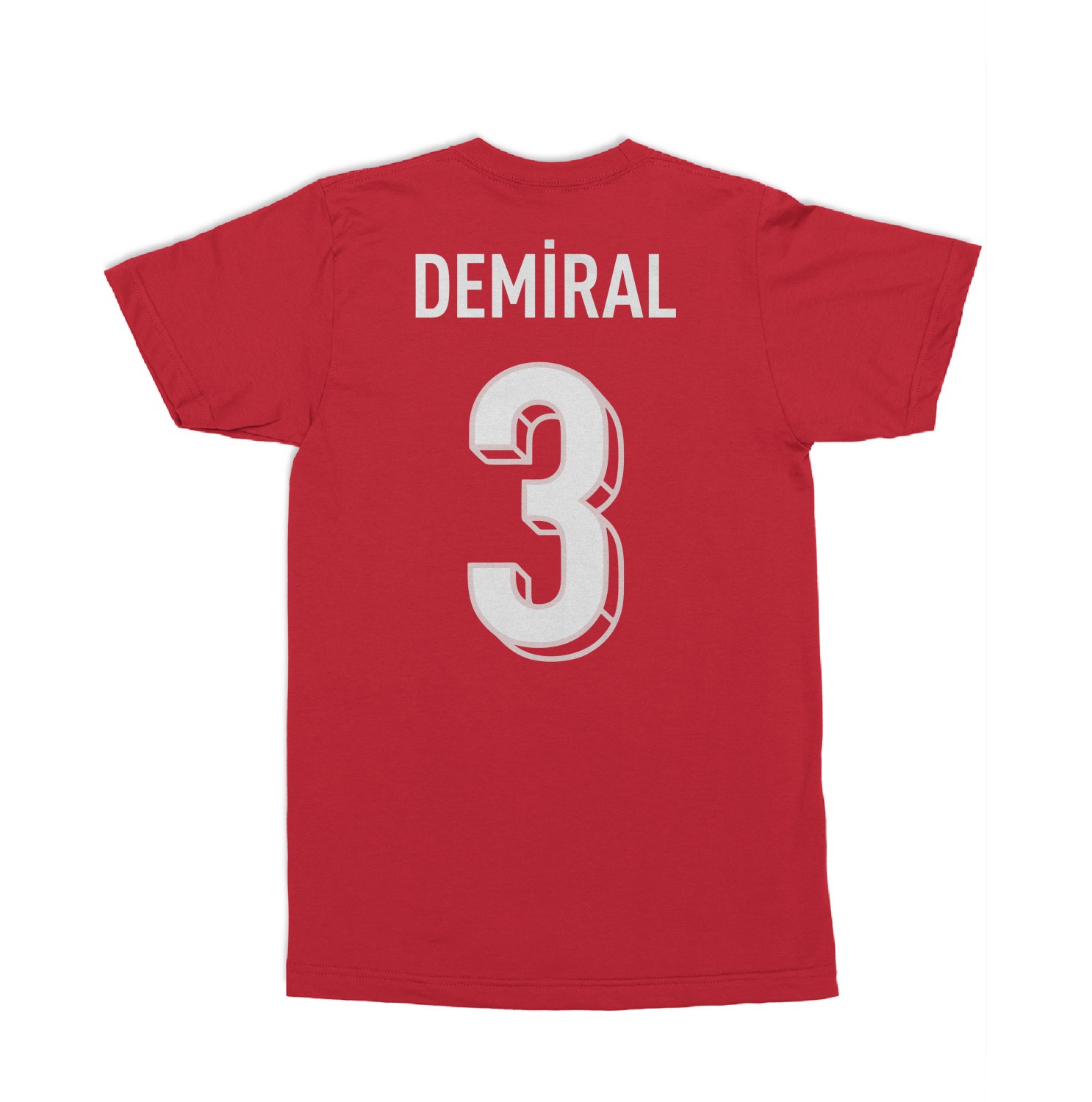 Turkiye Pride Demiral 3 Two-Sided Jersey Style Unisex T-Shirt gallery