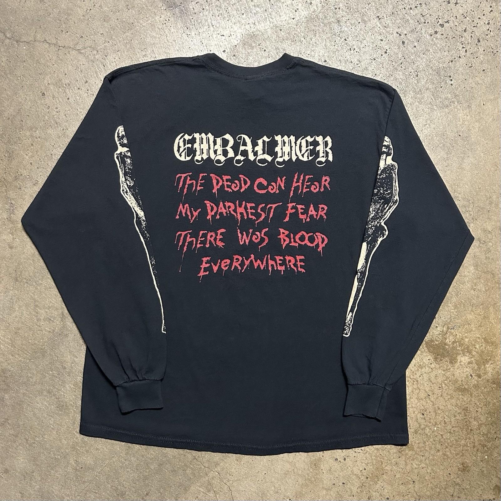 EMBALMER Band Tee Death Metal There Was Blood Everywhere VTG 2010s Print XL MINT gallery
