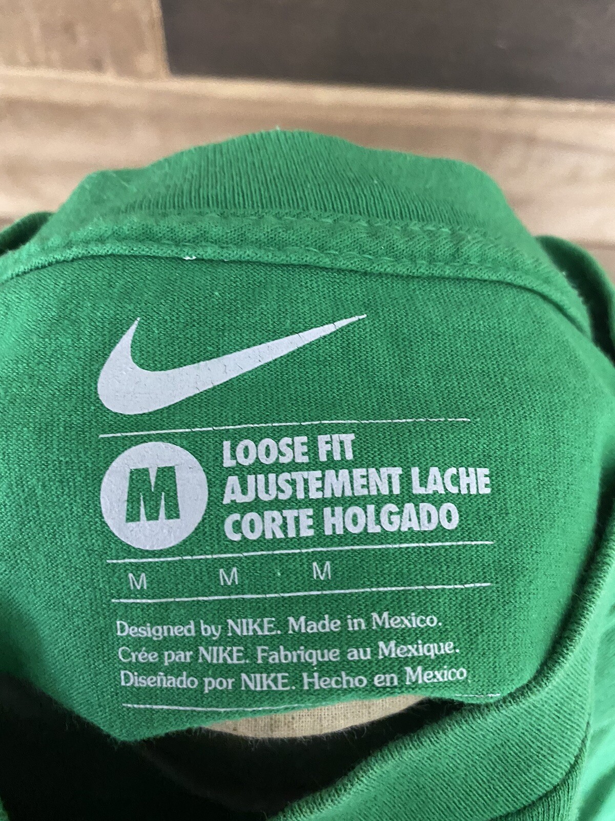Nike Athletic Department Green Spellout Mens T Shirt Size Medium gallery