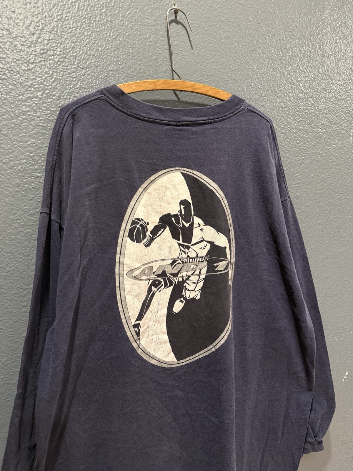 Vintage 90’s And 1 Basketball Men’s Blue Cotton Long Sleeve Shirt XL gallery