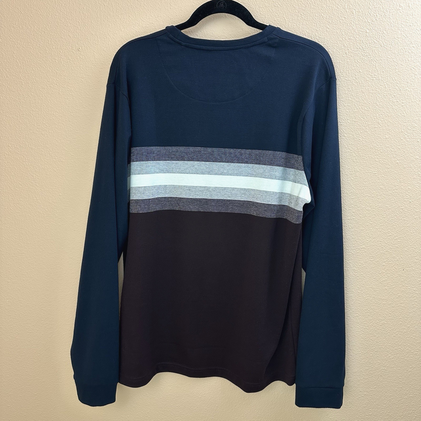 Cactus Man Ricky Singh XL Long Sleeve Tee Colorblock Striped Cotton Blend gallery