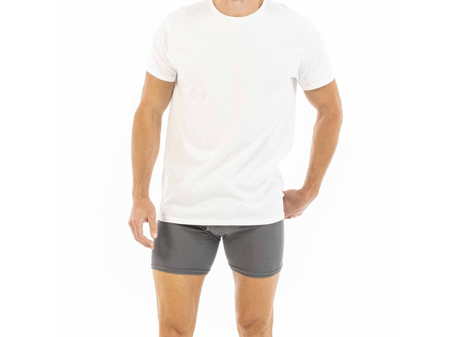 Gildan Men's 10 Pack Short Sleeve Crew T-Shirt White Size Medium NEW gallery
