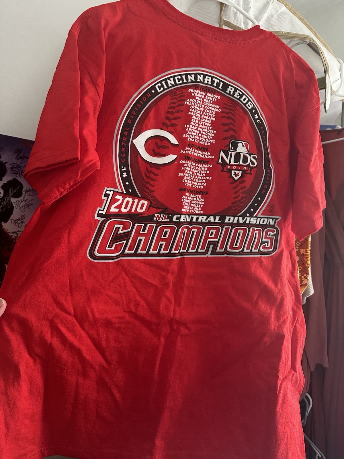 2010 Cincinnati Reds Central Division champs T-shirt NWT gallery